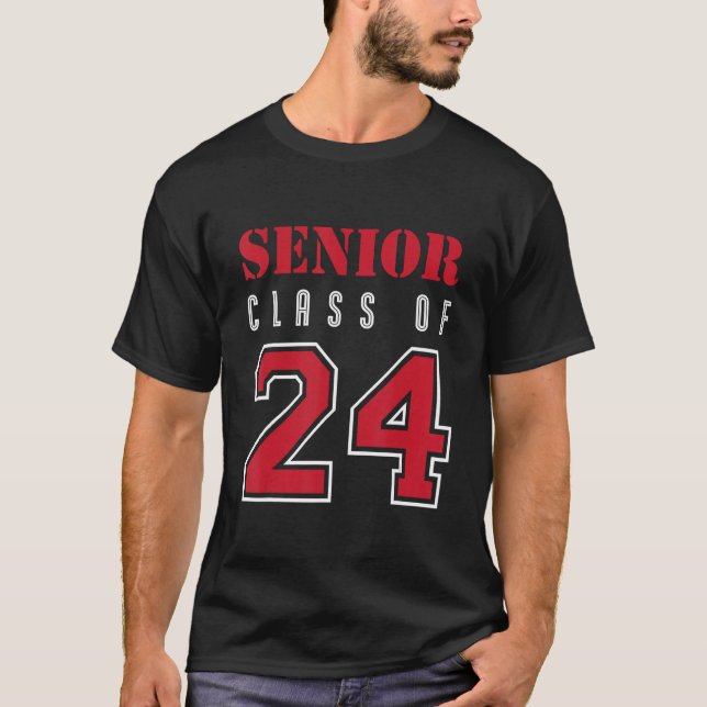 T-shirt Senior Class Of 2024 Students (Devant)