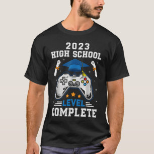 T-shirt Senior Gamer 2023 High School Level Complete 2023