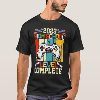 T-shirt Senior Gamer 2023 High School Level Complete 2023 