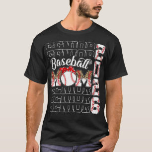 T-shirt Senior Mom 2026 Classe De Baseball De 2026 Graduat