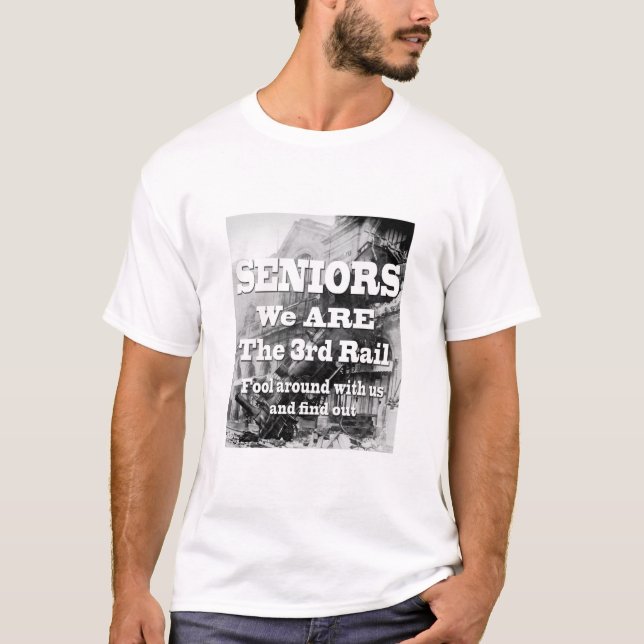 T-shirt Seniors Nous Sommes Le Troisième Rail (Devant)