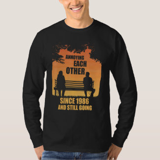 T-shirt S'ennuyant mutuellement depuis 1986 et toujours de