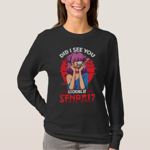 T-shirt Senpai Bloody Girl Knife Eye Patch