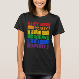 T-shirt Sens arc-en-ciel (LGBT Gay Lesbian Transgender)