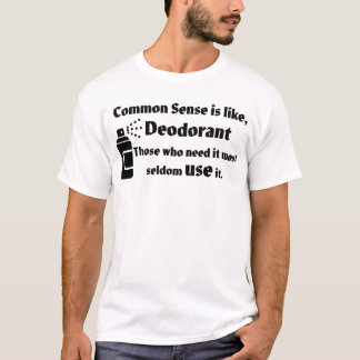 T-shirt Sens et déodorants courants