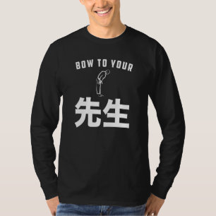 T-shirt Sensei Bow À Votre Enseignant Sensei Karate