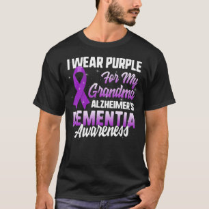 T-shirt Sensibilisation à la démence d'Alzheimer Je porte 