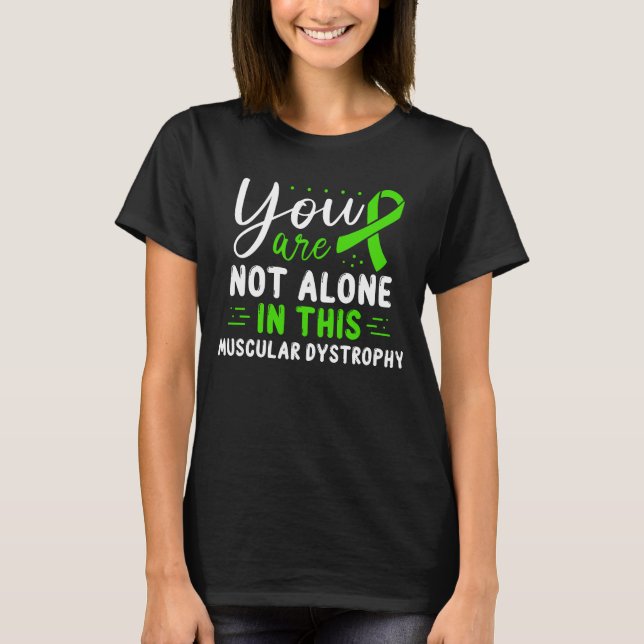 T-shirt Sensibilisation à la dystrophie musculaire Ruban v (Devant)