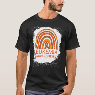 T-shirt Sensibilisation à la leucémie Bleu arc-en-ciel Ora