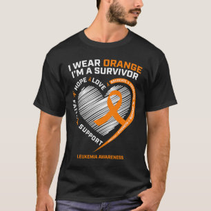 T-shirt Sensibilisation à la leucémie Cadeaux de survivant