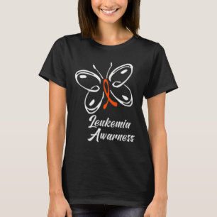 T-shirt Sensibilisation à la leucémie du ruban papillon 1