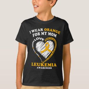 T-shirt Sensibilisation à la leucémie - Je porte l'orange 