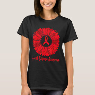 T-shirt Sensibilisation à la maladie cardiaque Tournesol D