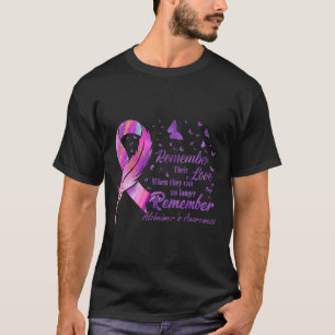 T-shirt Sensibilisation à la maladie d'Alzheimer de leur a