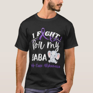 T-shirt Sensibilisation à la maladie d'Alzheimer Je lutte 
