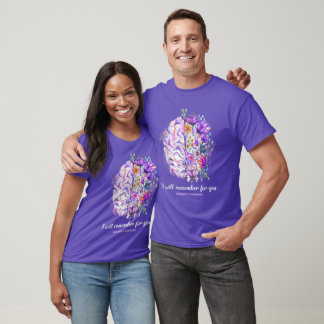 T-shirt Sensibilisation à la maladie d'Alzheimer Je me sou
