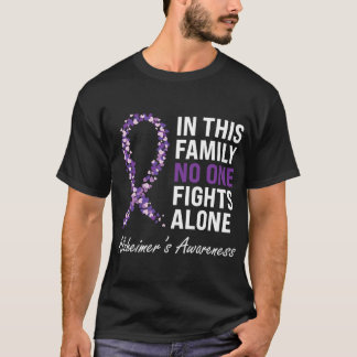 T-shirt Sensibilisation à la maladie d'Alzheimer Ruban pou