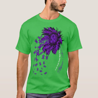 T-shirt Sensibilisation à la maladie d'Alzheimer tournesol