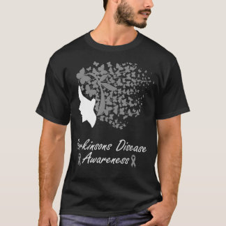 T-shirt Sensibilisation à la maladie de Parkinson Papillon