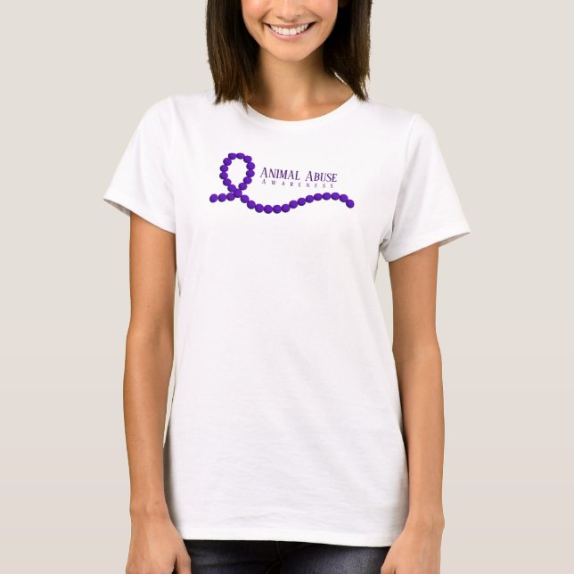 T-shirt Sensibilisation à la maltraitance animale Perles d (Devant)