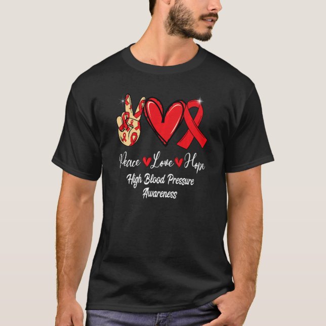 T-shirt Sensibilisation à la pression artérielle élevée Pa (Devant)