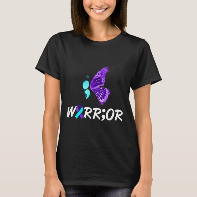 T-shirt Sensibilisation à la prévention du suicide à base  (Devant)