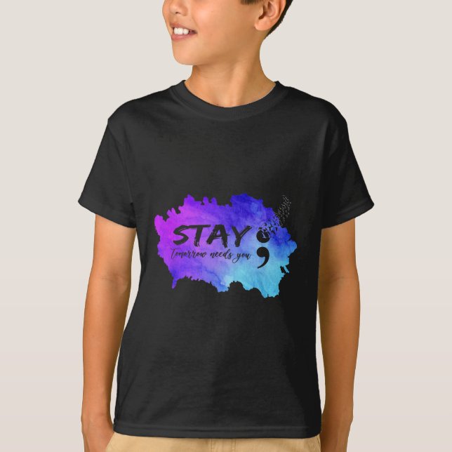 T-shirt Sensibilisation à la prévention du suicide Demain  (Devant)