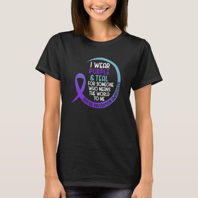 T-shirt Sensibilisation À La Prévention Du Suicide Je Port (Devant)