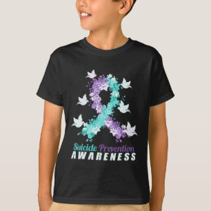T-shirt Sensibilisation À La Prévention Du Suicide Rose Et