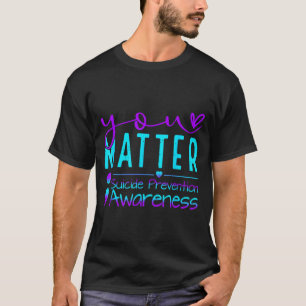 T-shirt Sensibilisation à la prévention du suicide Teal Pu