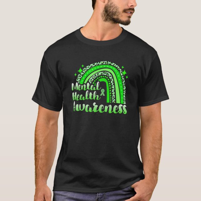 T-shirt Sensibilisation À La Santé Mentale En Mai Nous Por (Devant)