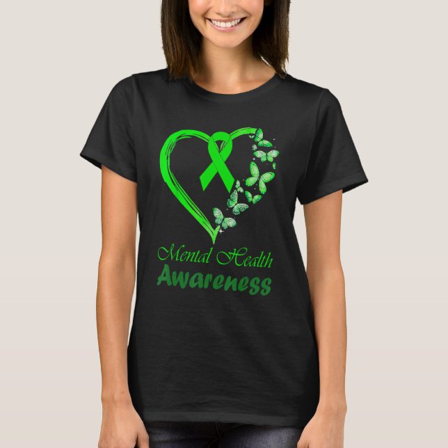 T-shirt Sensibilisation à la santé mentale Fleur Stigmatis (Devant)