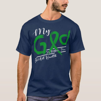 T-shirt Sensibilisation À La Santé Mentale Mon Dieu Est Pl