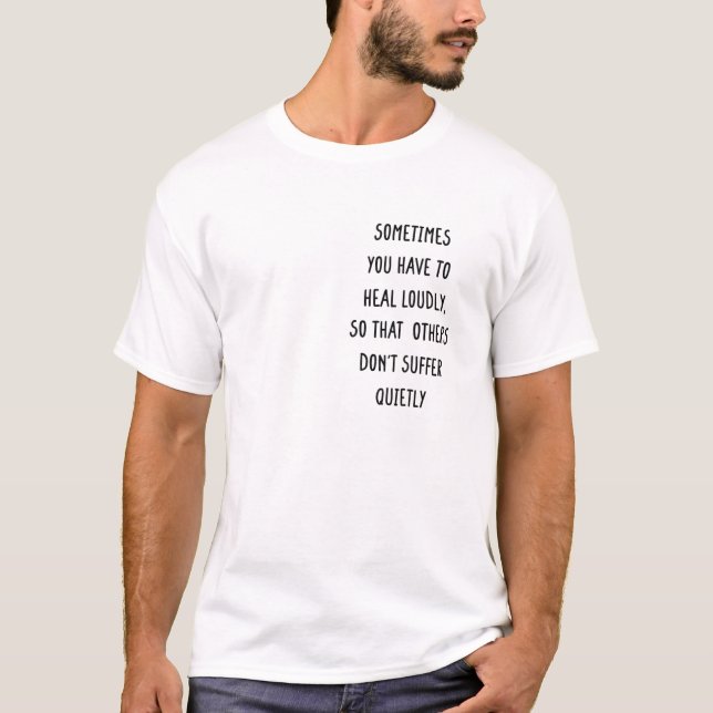T-shirt Sensibilisation à la santé mentale Parfois, vous d (Devant)