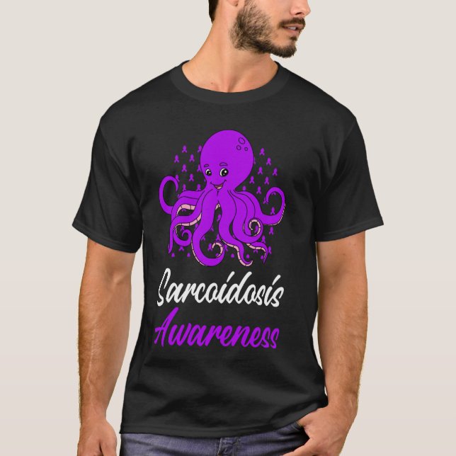 T-shirt Sensibilisation à la sarcoïdose Amusante Octopus P (Devant)
