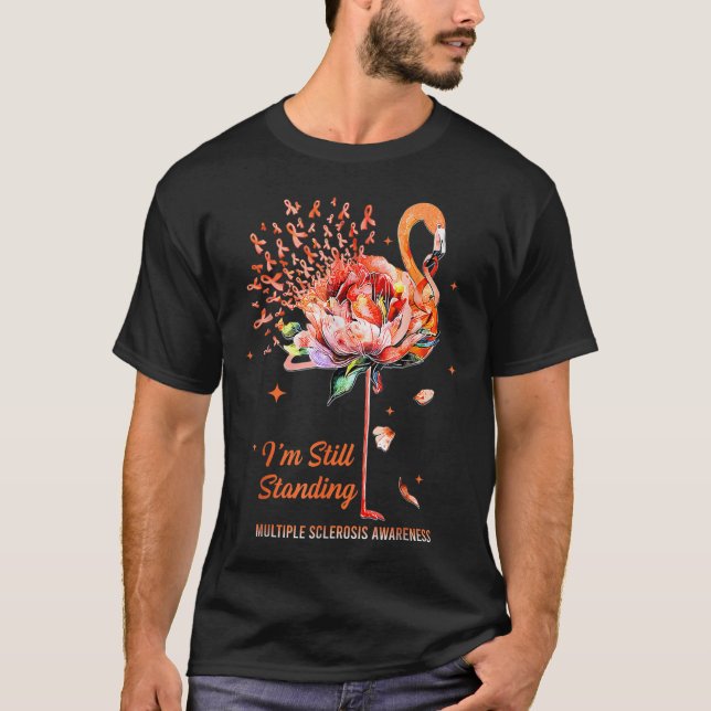 T-shirt Sensibilisation à la sclérose en plaques, je suis  (Devant)