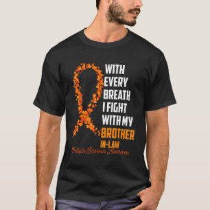 T-shirt Sensibilisation à la sclérose en plaques Orange Ri