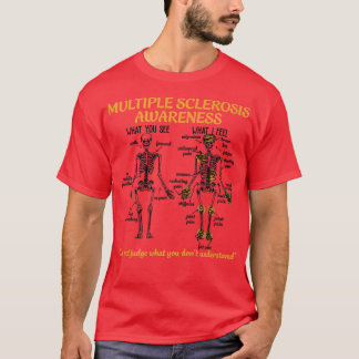 T-shirt Sensibilisation à la sclérose en plaques Squelette