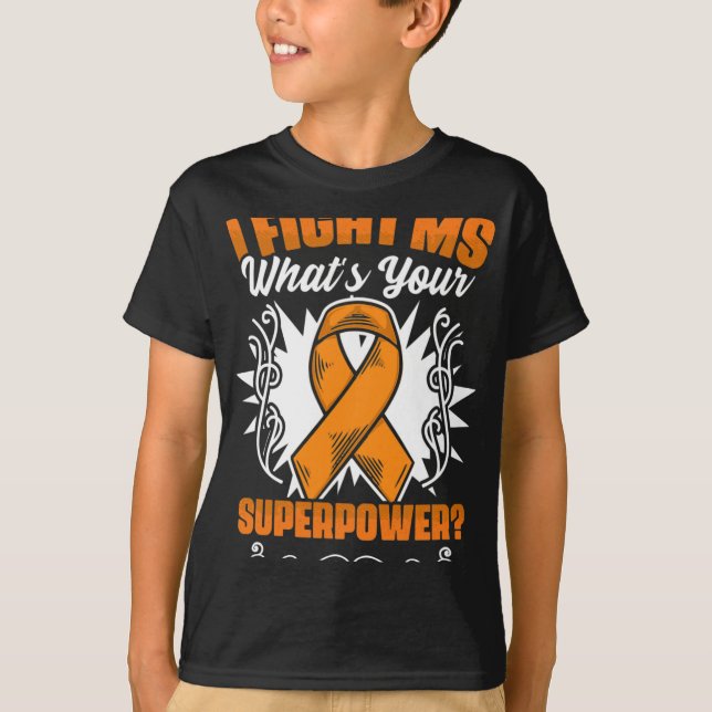 T-shirt Sensibilisation à la sclérose en plaques Survivant (Devant)