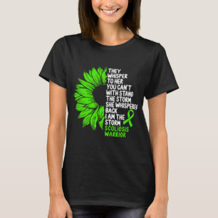 T-shirt Sensibilisation à la Scoliose Écran vert La tempêt