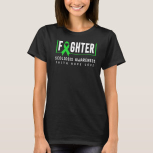 T-shirt Sensibilisation à la Scoliose Écran vert Lutte con