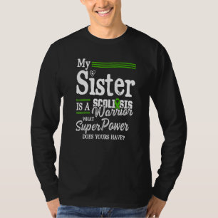 T-shirt Sensibilisation à la Scoliose Guerrier Scoliotique