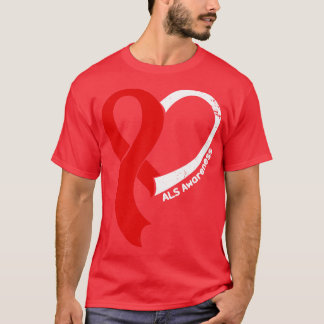 T-shirt Sensibilisation à la SLA Les gens aiment le ruban