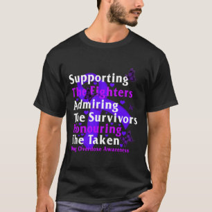 T-shirt Sensibilisation À La Surdose De Drogue À L'Appui D