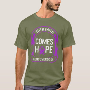 T-shirt Sensibilisation À La Surdose De Drogue Avec La Foi