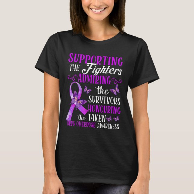 T-shirt Sensibilisation à la surdose de médicaments de bea (Devant)