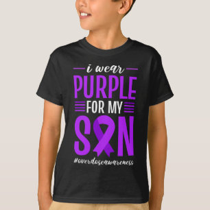 T-shirt Sensibilisation À La Surdose Je Porte Du Violet Po