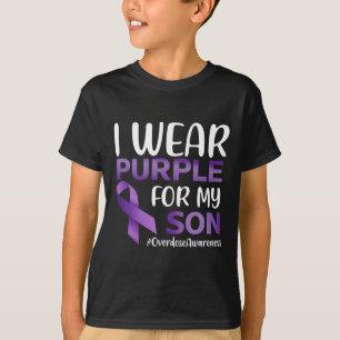 T-shirt Sensibilisation à la surdose Je porte le pourpre p