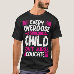 T-shirt Sensibilisation à la surdose - Ne juge pas Purple 