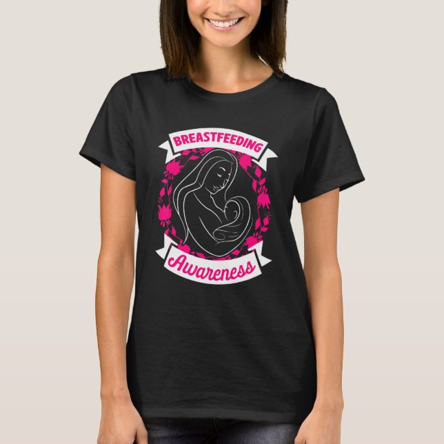 T-shirt Sensibilisation à l'allaitement maternel Lactation (Devant)